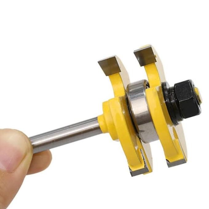 Mata Profil Tongue & Groove Panel Pintu Jendela / Router Bit Set