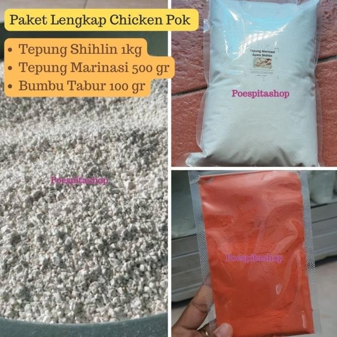 

hanya disini] Paket chicken pok lengkap / tepung shihlin