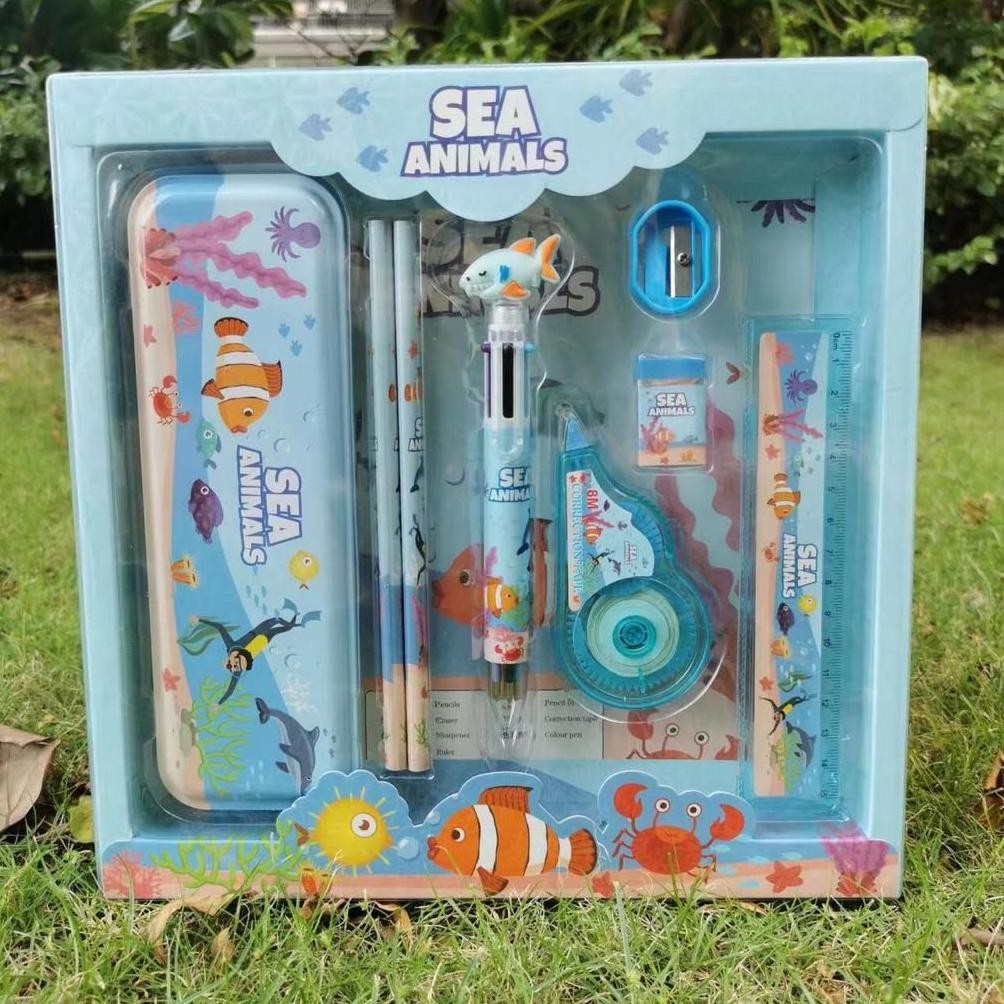 

SALE [JNO](KTPS.2)Kotak Pensil Sett / Study Set Stationery Set Alat Tulis Sekolah Anak Set Atk Motif jk-54