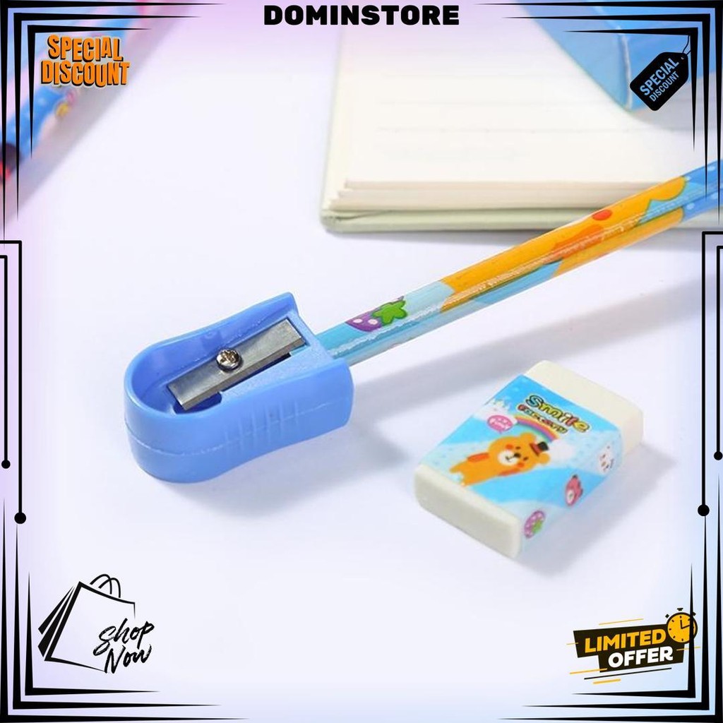 

T&Y Alat Tulis Set 6In1 Stationery Set Lucu Karakter Set Perlengkapan Alat Tulis Sekolah Anak-Anak Tk D Gratis Ongkir