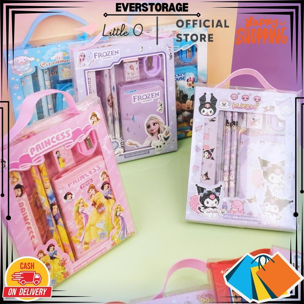 

Paket Alat Tulis Stationery Set Anak 6In1 Hadiah Souvenir Paket Sanrio Dompet Mickey Princess D Promo Puncak