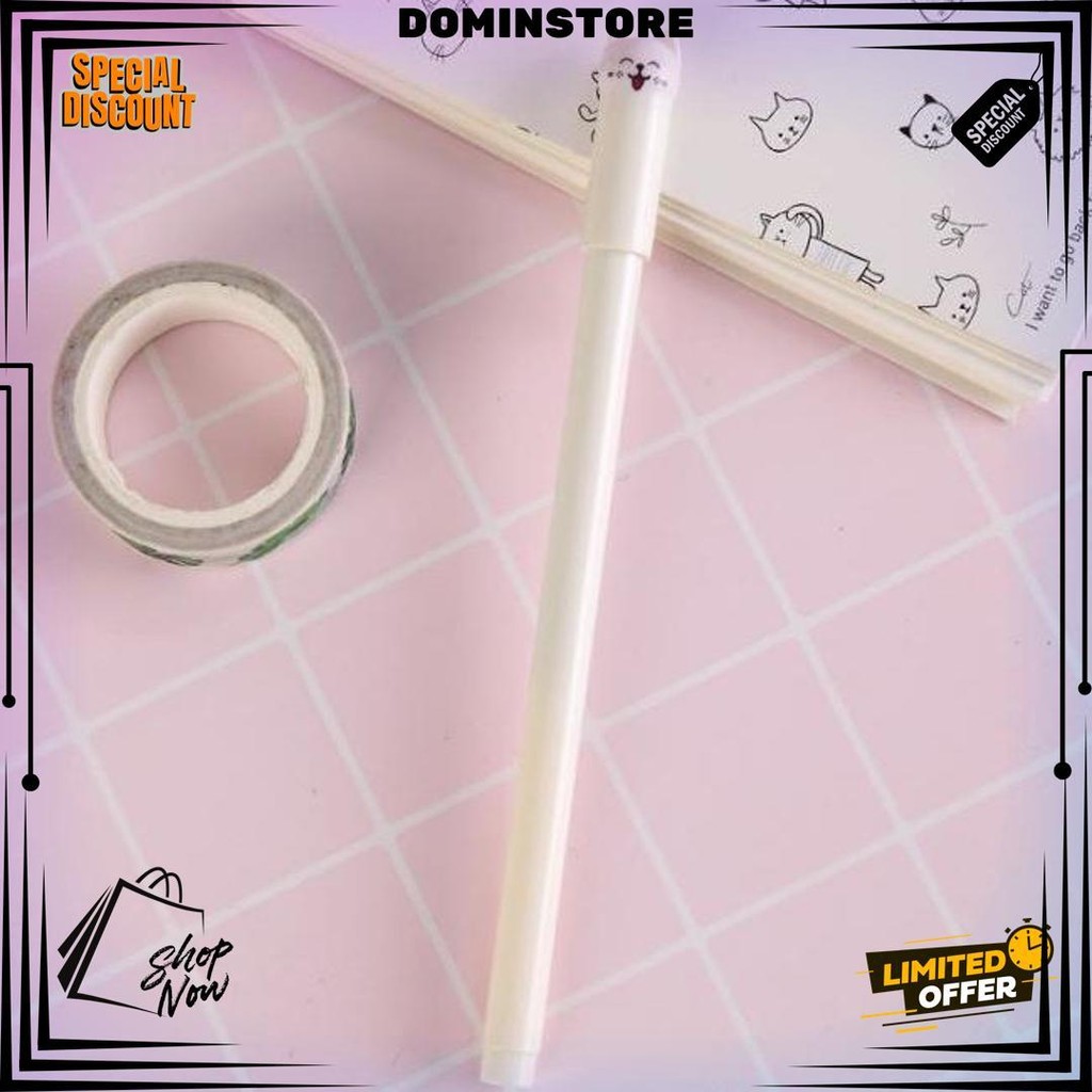 

Mmm Pena Karakter Kartun Meow Lucu Pulpen Stationary Cair Gel D Cod