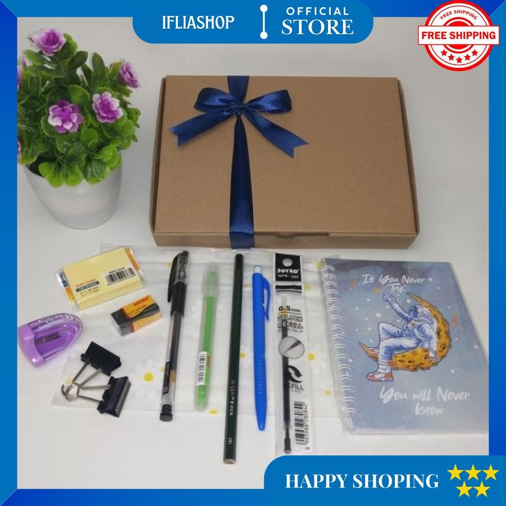 

Paket 2 Alat Tulis Anak Sekolah Murah / Kado Alat Tulis Anak / Hampers Alat Tulis Kantor | Alat Tulis Set Pensil Pulpen Stabilo Memo Notes D Sale
