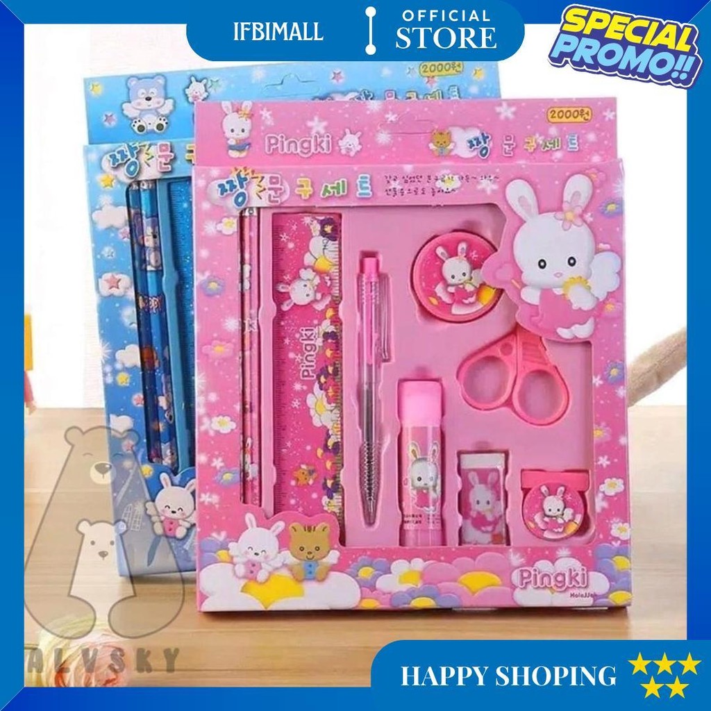 

Pensil Set 10 In 1 Alat Tulis Sekolah Anak Karakter Lucu Stationery Set D Cod