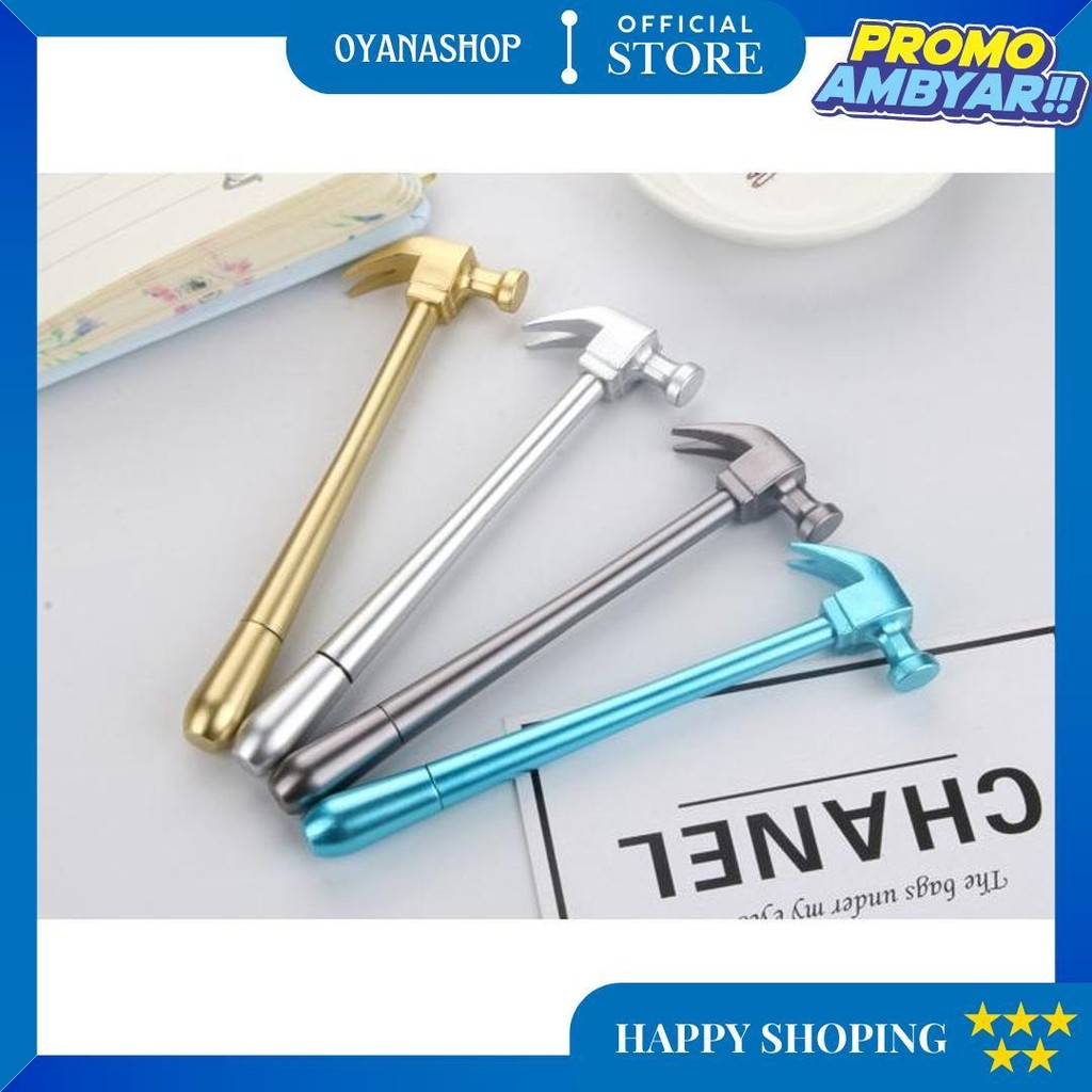 

968 Pena Bolpen Pen Stationery Alat Tulis Lucu Unik Pen Model Palu D Best Seller