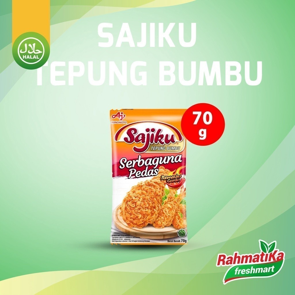 

Sajiku Tepung Bumbu Serbaguna Pedas 70 gr