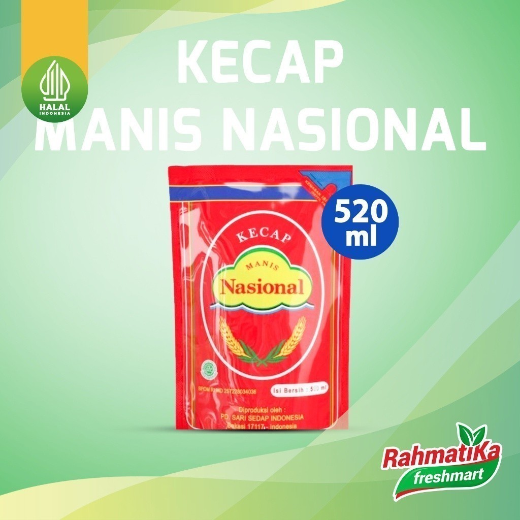 

Kecap Manis Nasional 520 ml (Pouch)