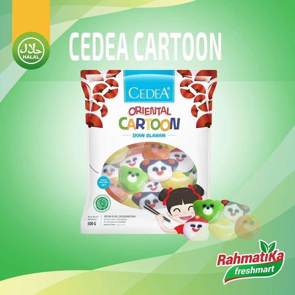 

Cedea Oriental Cartoon / Ikan Olahan Cedea 500 gram (Frozen Food)