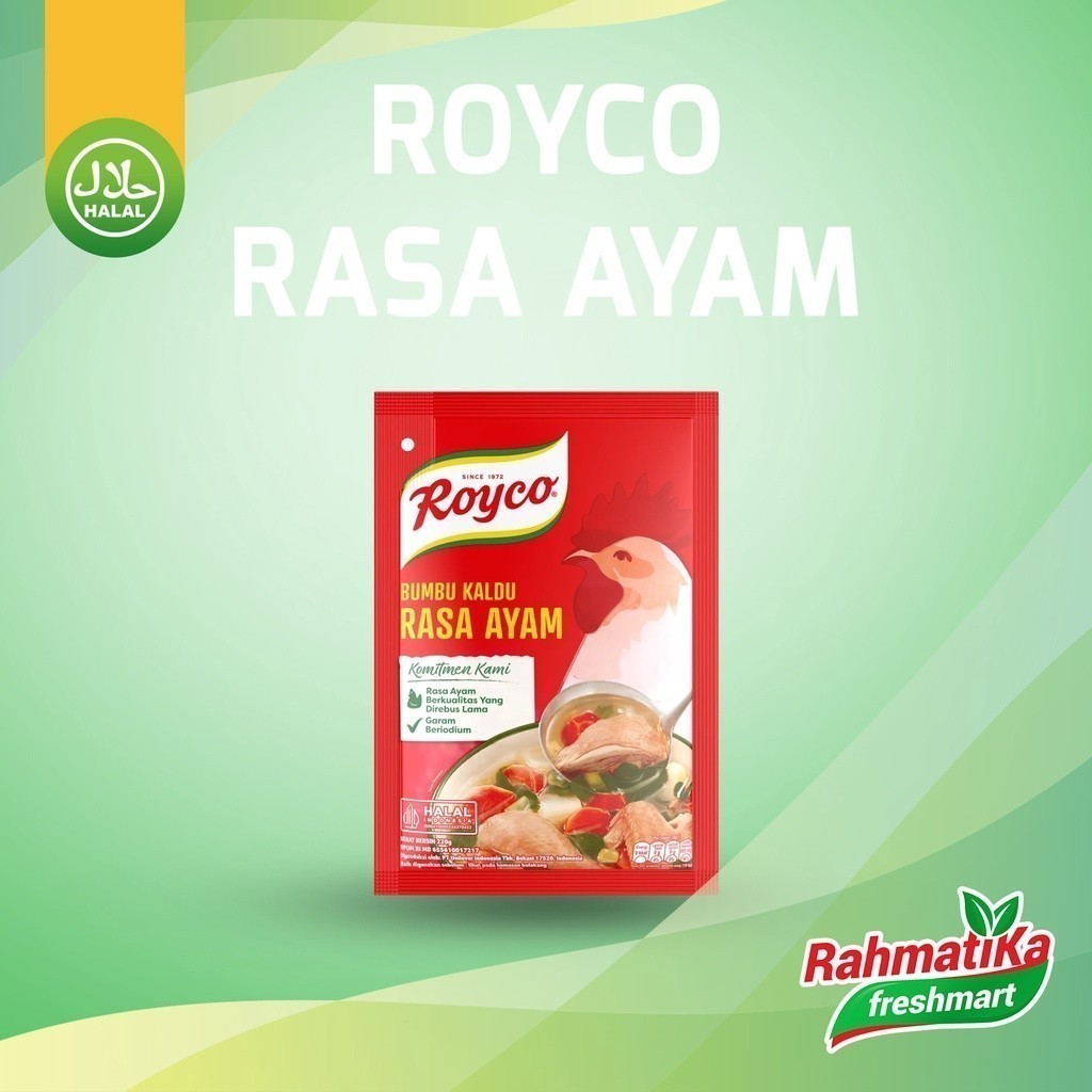 

Royco Ayam / Penyedap Rasa Kaldu Ayam 220 gram (Bumbu Dapur)