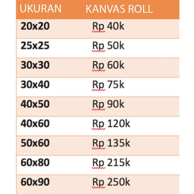 

Baru Foto Kanvas Asli Roll 30X40 Premium