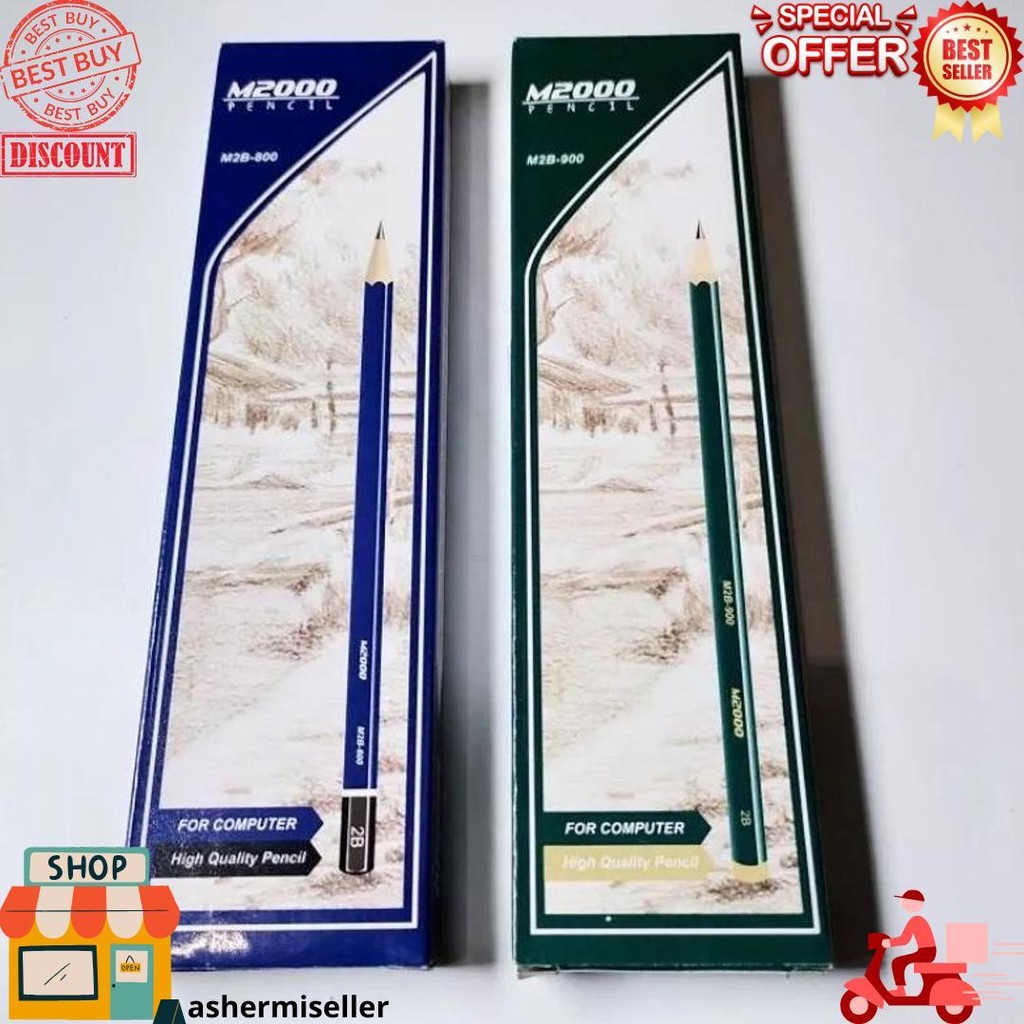 

1 Pack Pensil 2B M2000 Alat Tulis Sekolah Dan Kantor D Cod