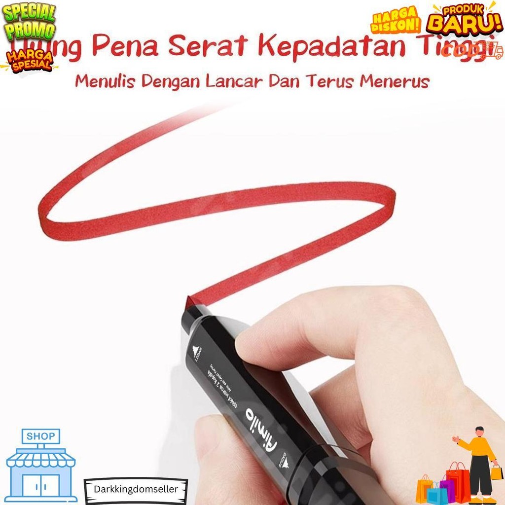 

Aimilo Spidol Warna Warni 1 Set Sketch Marker 2 Tip Touch Marker 48/60/80 Warna D Promo Puncak