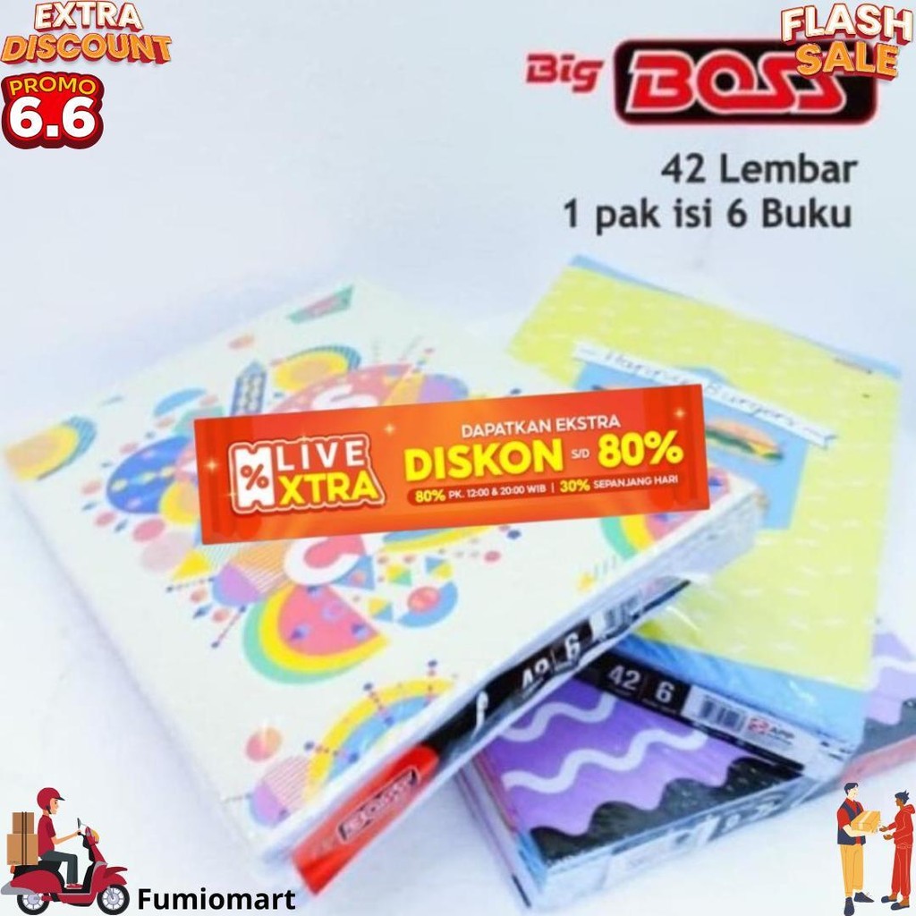 

Tbmo Pack Buku Tulis Eb 42 Big Boss/Maxi D Terlaris