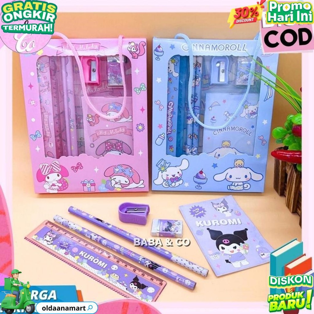 

Paket Alat Tulis Sanrio 5 In 1 Alat Tulis Lengkap Ximi Sanrio Pensil Penggaris Penghapus Sanrio Lucu Imut Hampers Kado Sanrio D Sale