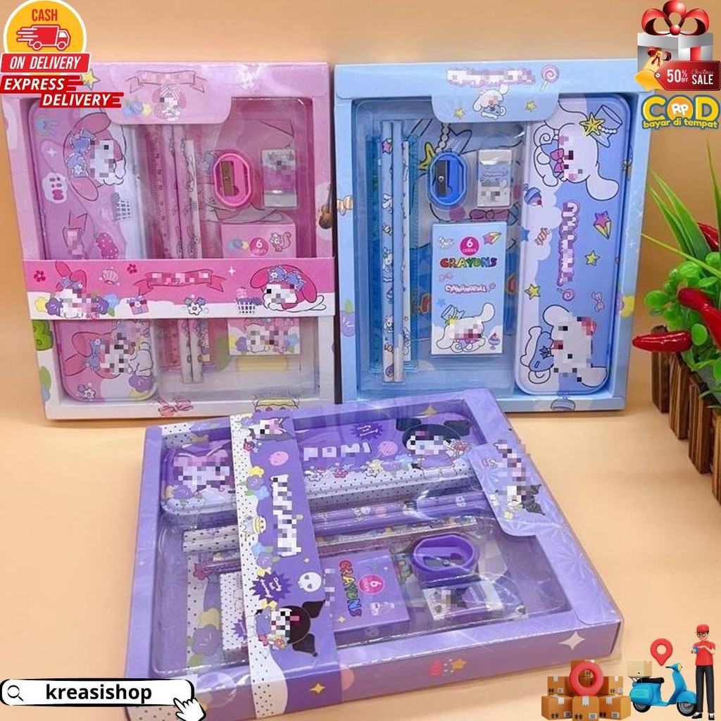 

Dsm Paket Alat Tulis Set 7 In 1 Set Stationery 7In1 Karakter Kartun Alat Tulis Anak Sekolah Penghapus Pengaris Kotak Pensil Penggaris Crayon D Best Seller