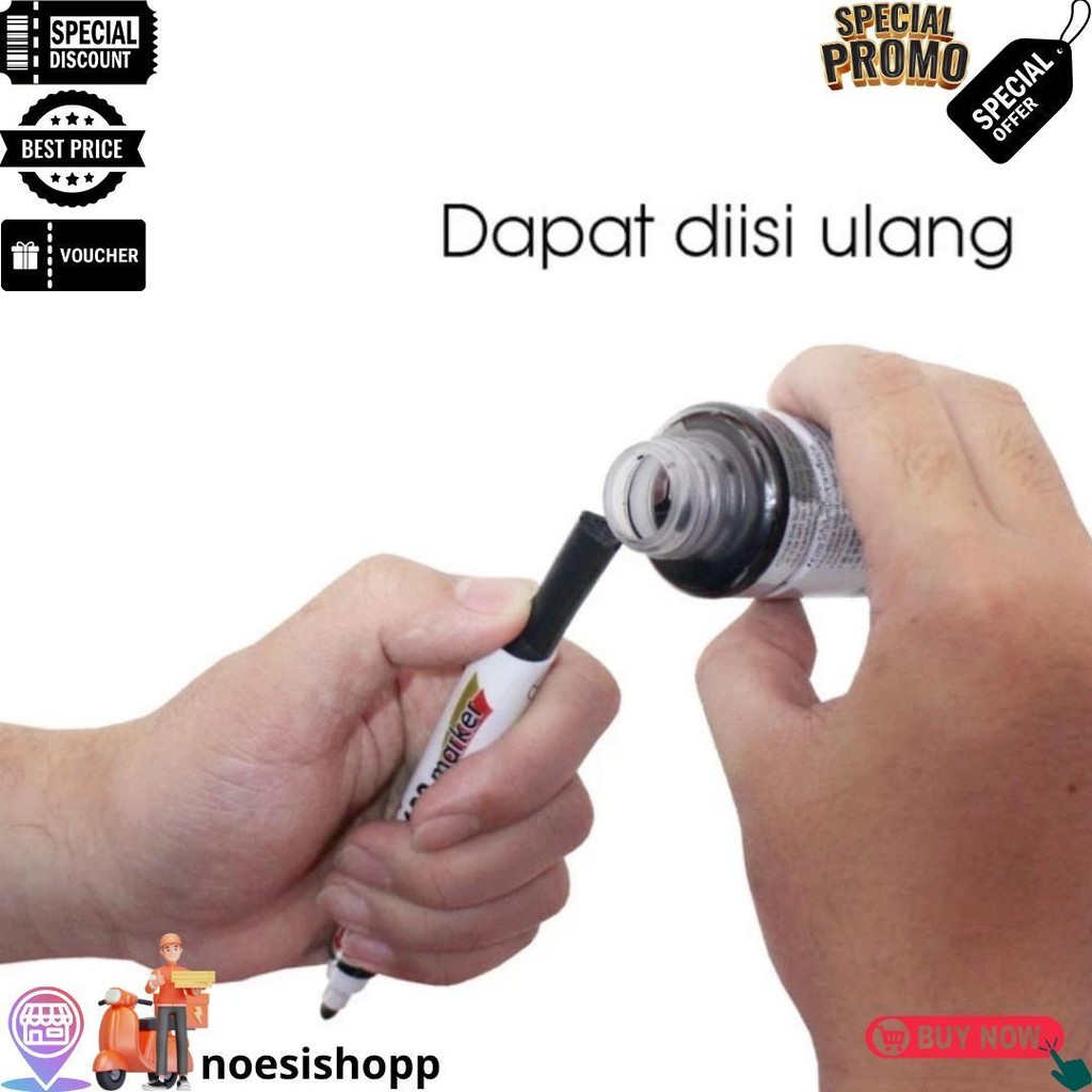 

Spidol Whiteboard Maker Montana Mw-12 Isi 12 Pcs - Hitam D Terlaris