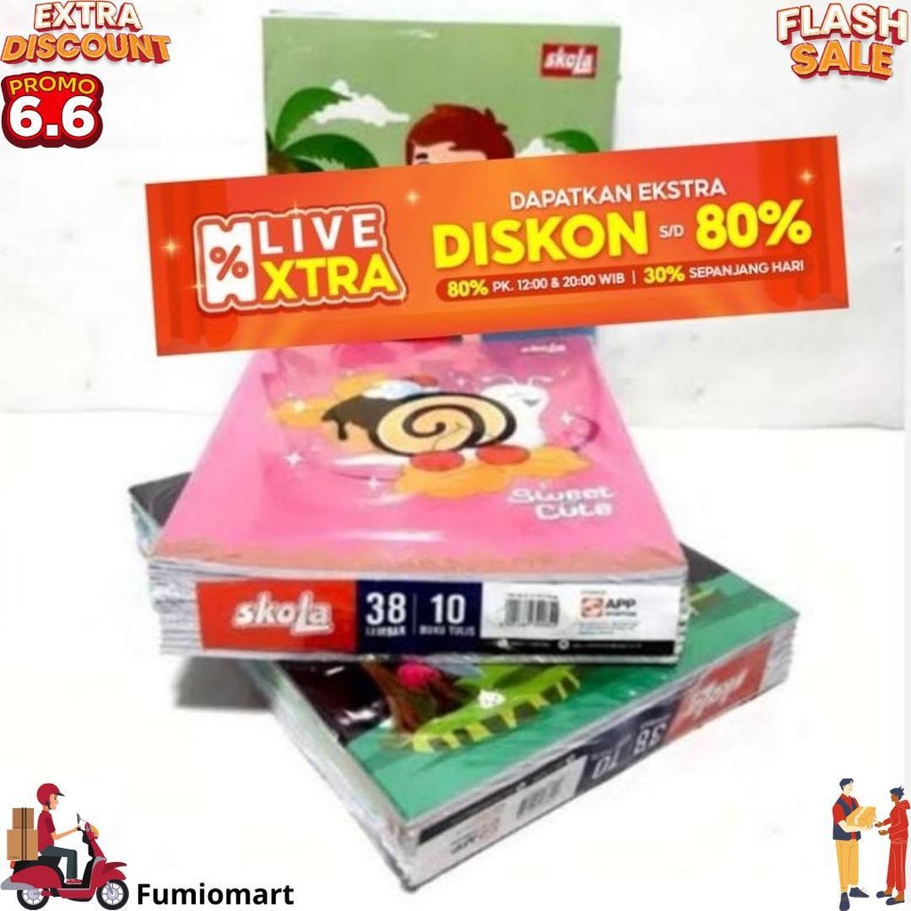 

Buku Tulis Skola By Sidu 38 Lembar 1 Pak Isi 10Pcs D Cod