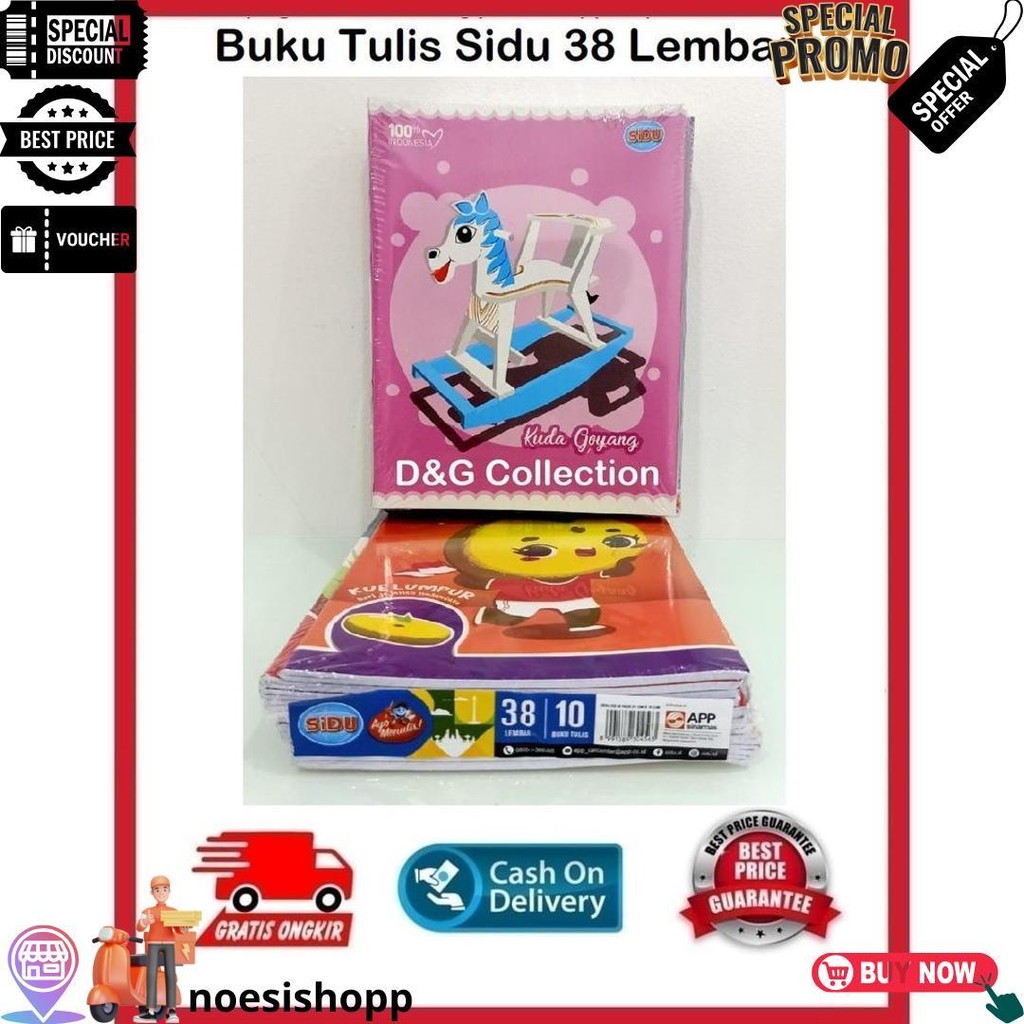

Buku Tulis Sidu 38 Lembar Murah Grosir / Buku Sidu 38 D Best Seller