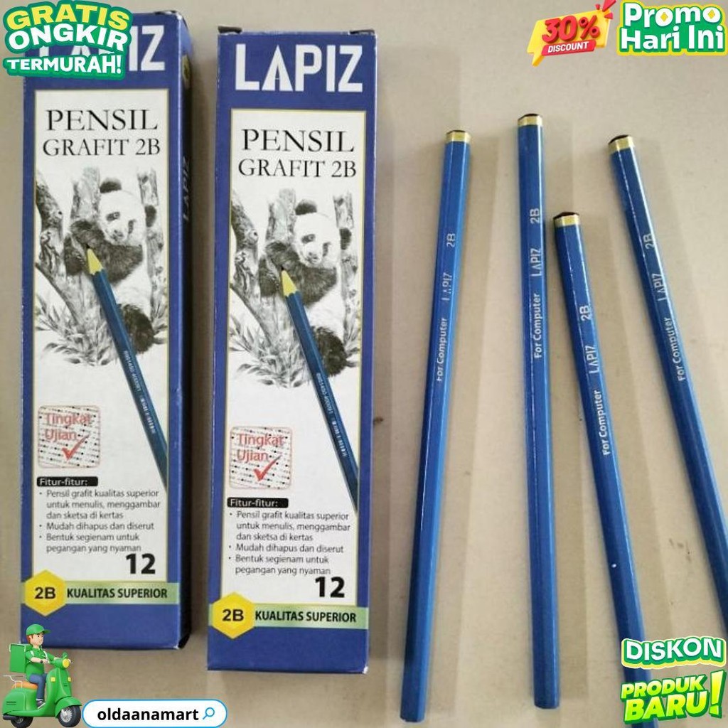 

[Lusin/12Pcs] Pensil 2B Montana/ Lapiz/ Milton/ Mypencil D Best Seller
