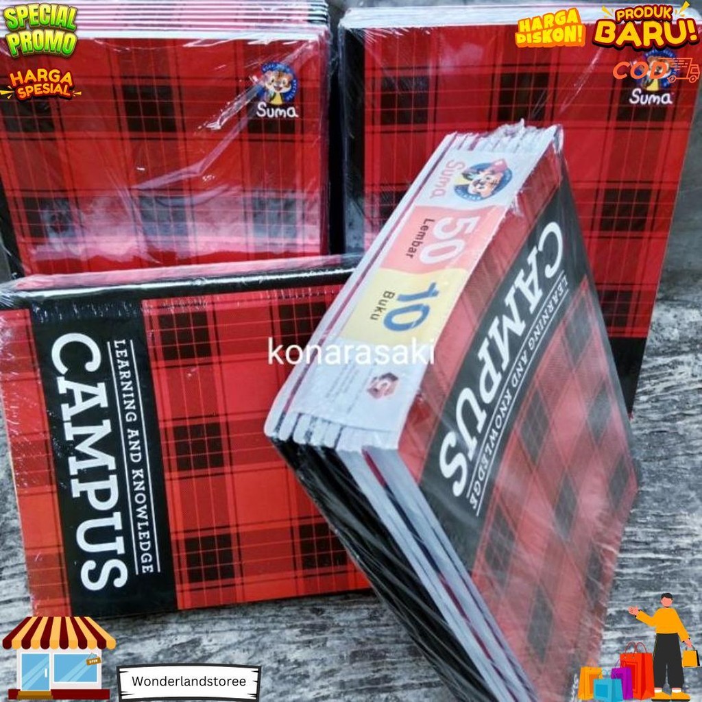 

Promo Isi 5 Pcs Buku / Buku Tulis Suma Campus 50 Lembar / Buku Catatan Ukuran Boxy D Best Seller