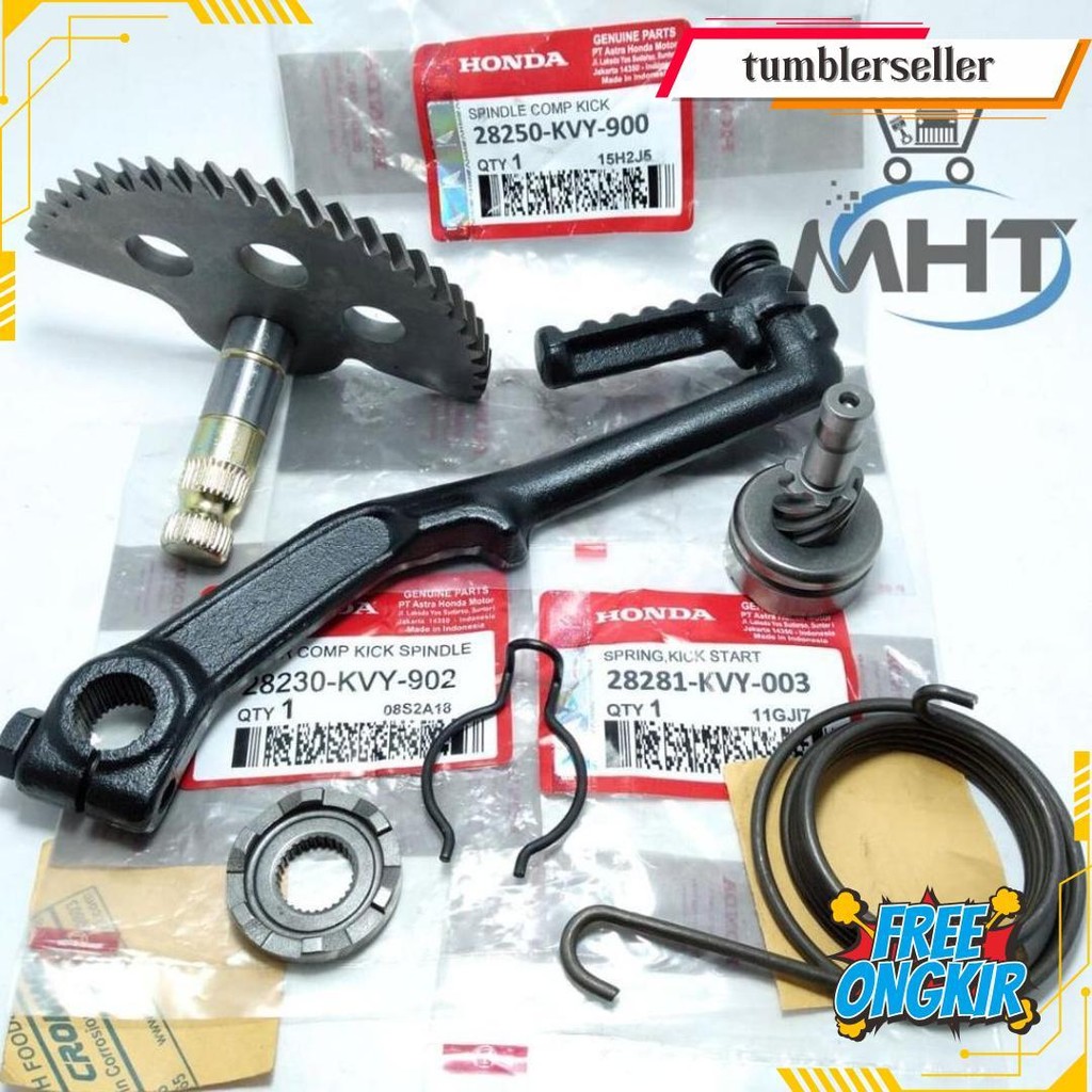 Paket Komplit Engkolan + As Selah + Gigi Pinion + Per Selah Motor Beat Karbu Beat Lama Vario 110 Sco