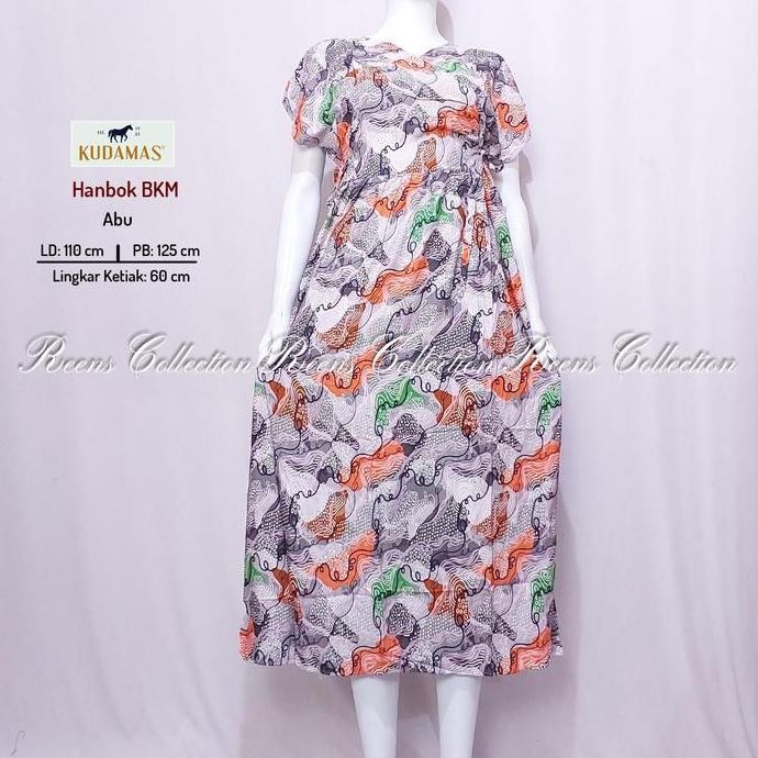 Batik Kuda Mas Daster HANBOK Tali Pinggang | Daster Panjang Semata Kaki Longdress Kimono Lengan Pend