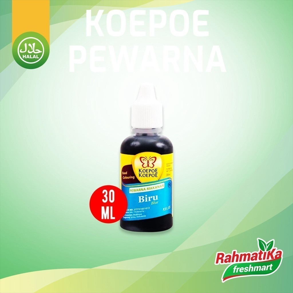 

Koepoe Koepoe Pewarna Makanan Biru / Food Colouring 30 ml