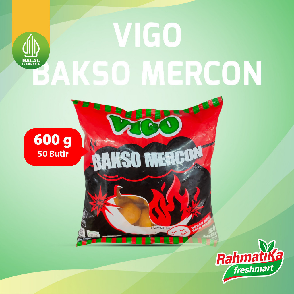 

Vigo Bakso Mercon 600 gr Isi 50 Butir