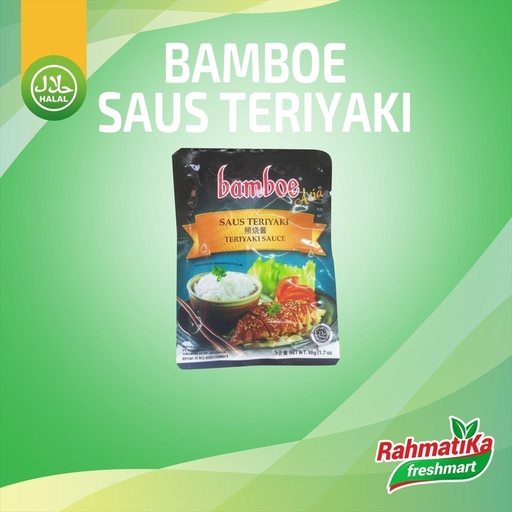 

Bamboe Saus Teriyaki / Bumbu Instan Saus Teriyaki 48 gr (Bumbu Dapur)