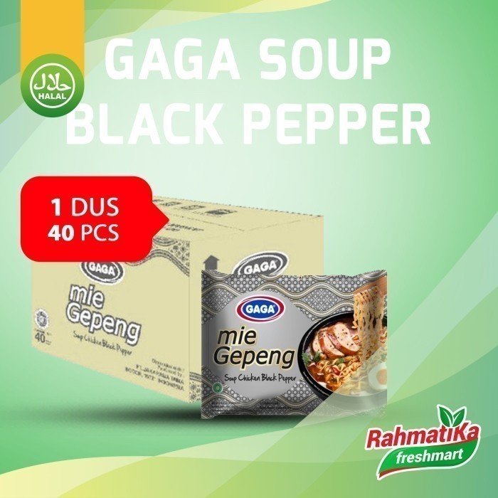 

GAGA Mie Gepeng Soup Chicken Black Pepper (1 Dus/Karton)