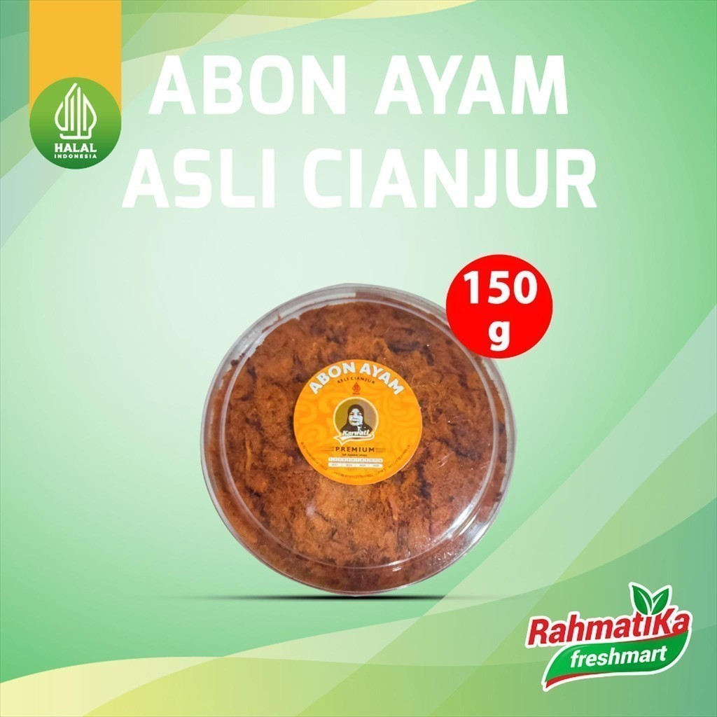

Abon Ayam Premium Asli Cianjur Cap Karwati 150 gr (Toples)