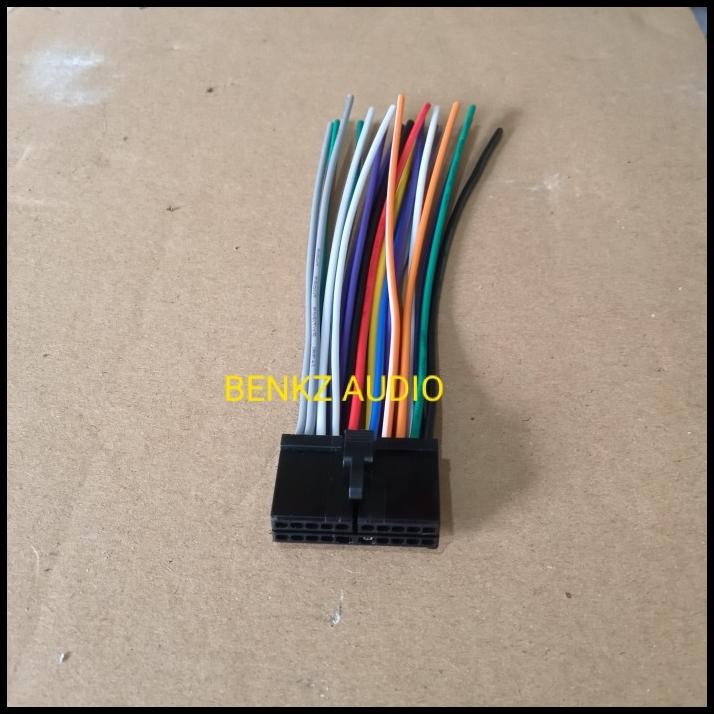 Soket Head Unit Dvd Jec Audiobank Sansui Audiolink 20 Pin