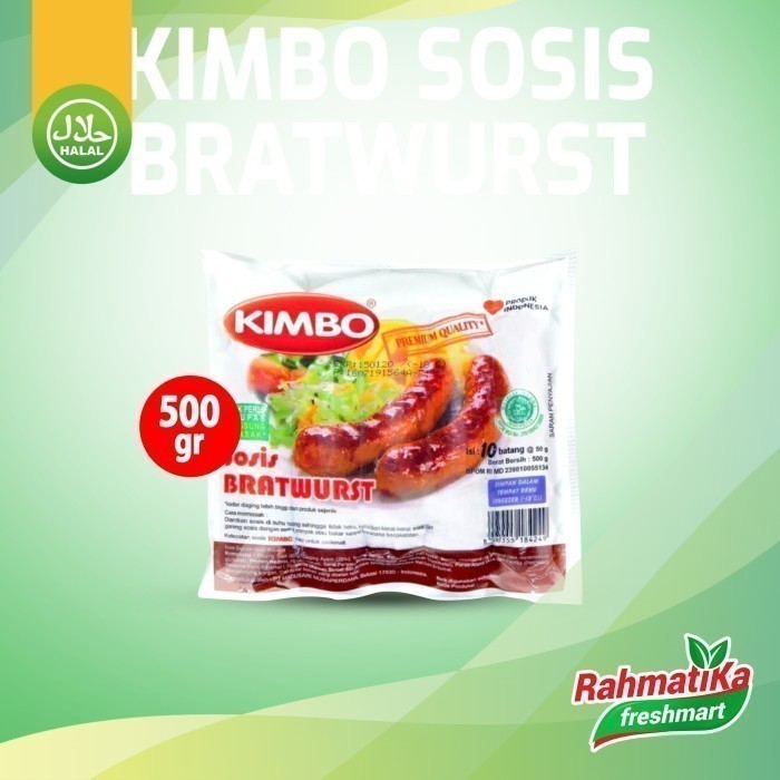 

Kimbo Sosis Bratwurst 500 gr Isi 10
