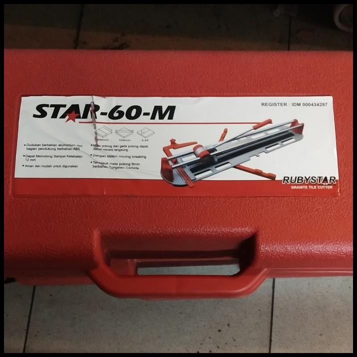 Alat Potong Keramik Granit Manual 60Cm Ruby Star 60 M Rubi Alat Potong