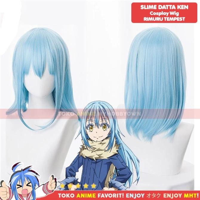 Grosir Wig Cosplay Anime Slime Shittara Datta Ken : Rimuru Tempest