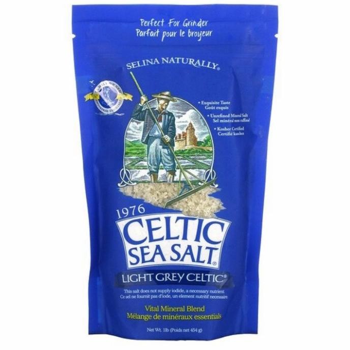 

Celtic Sea Salt Light Grey Celtic, Vital Mineral Blend, 454 gram - light grey butiran kasar
