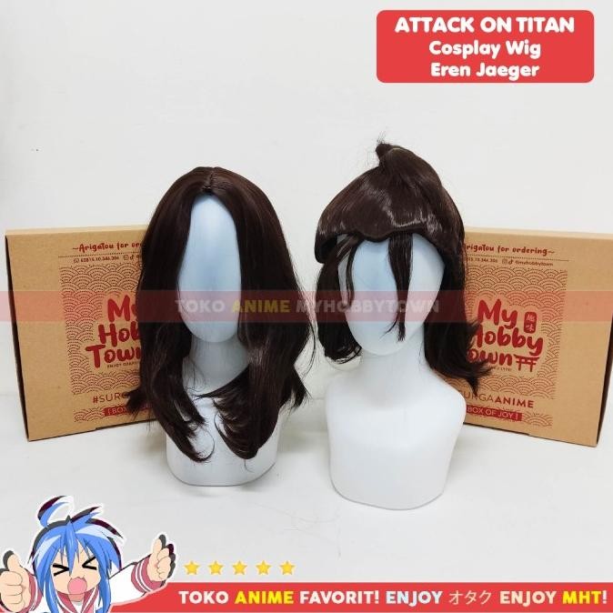 Sale Wig Cosplay Anime Attack On Titan Aot : Eren Yeager Final Season