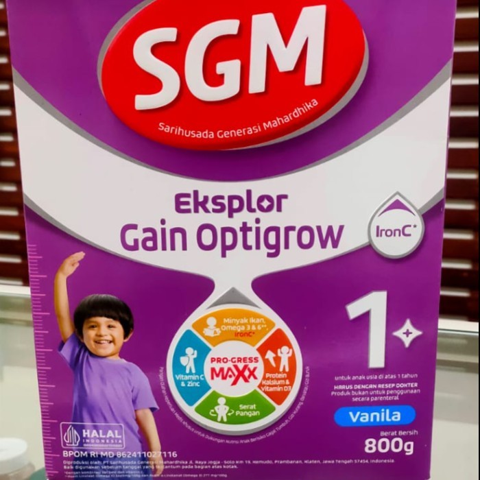 Produk Viral Sgm Eksplor Gain Optigrow 1+ 800Gr Cod