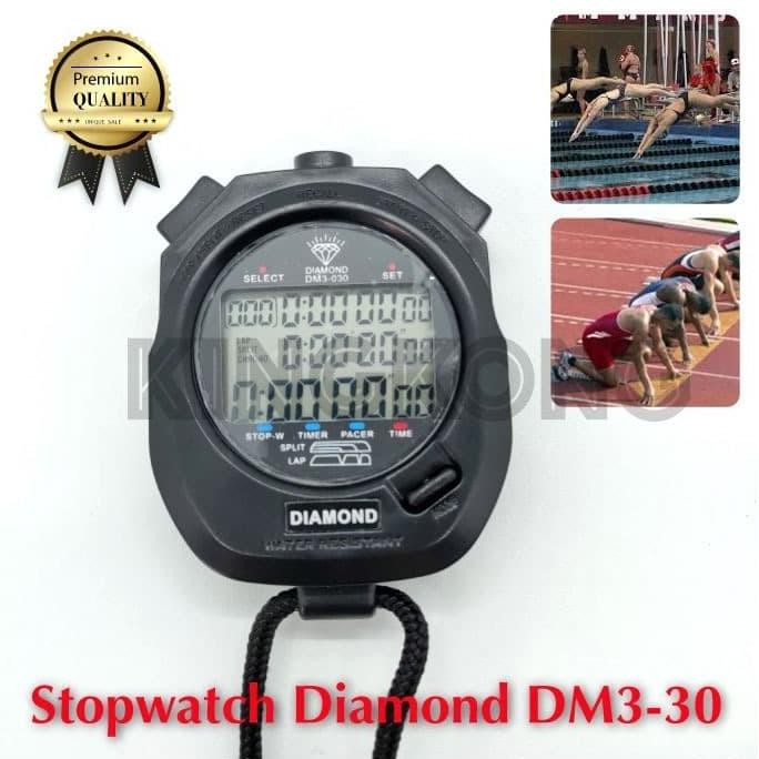 Stopwatch Diamond Original 30 Memory Digital Olahraga Co