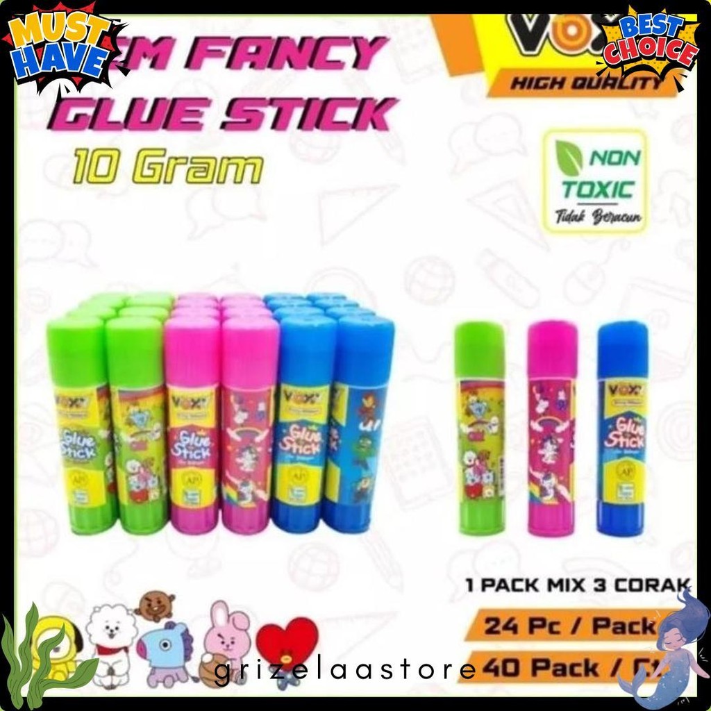 

(24Buah) Lem Stik 10Grm / Glu Stik Kertas Terlengkap Dan Termurah