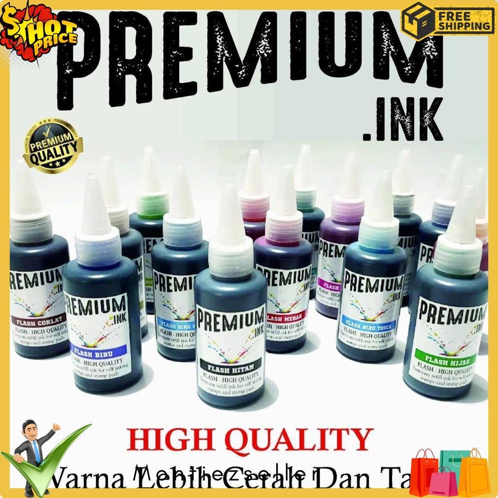 

Tinta Stempel Flash Otomatis 15 Varian Warna Kualitas Premium - Flash Ink Premium - Tinta Flash Refill Isi 100 Ml Terlengkap Dan Termurah