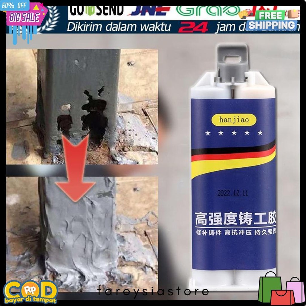 

100G Untuk Reparasi Mobil / Rumah (Lem Besi Kayu Kaca Plastik Karet Metal)Lem Perekat Super Pasta Perbaikan Metal Casting Glue Flash Sale! Diskon Hingga 70%