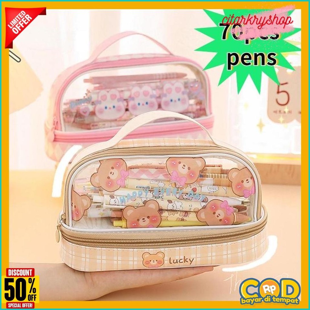 

Kartun Baru Kapasitas Pen Bag Storage Bag Untuk Mahasiswa Sma Junior Portable Cute Simple Stationery Box Flash Sale! Diskon Hingga 70%