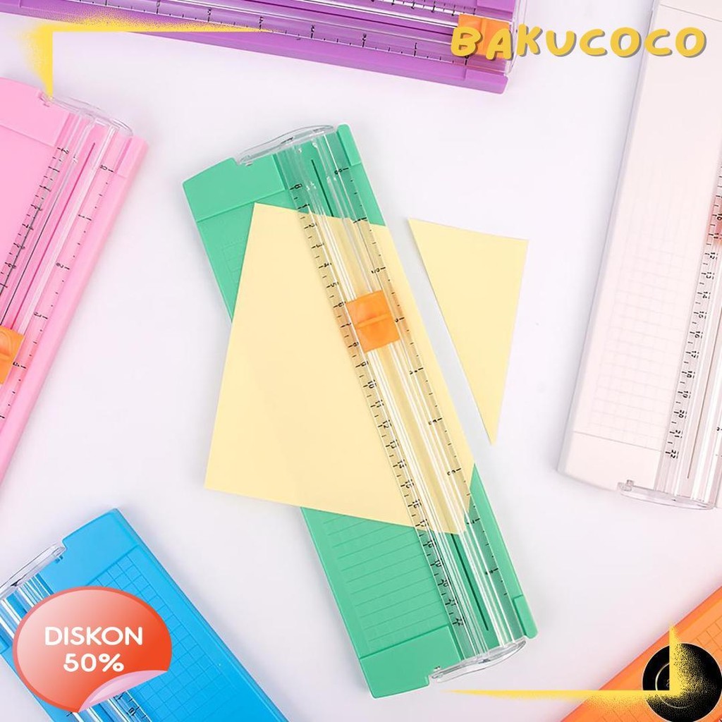 

Em Alat Pemotong Kertas Portabel Paper Cuter Trimmer Diskon Setengah Harga
