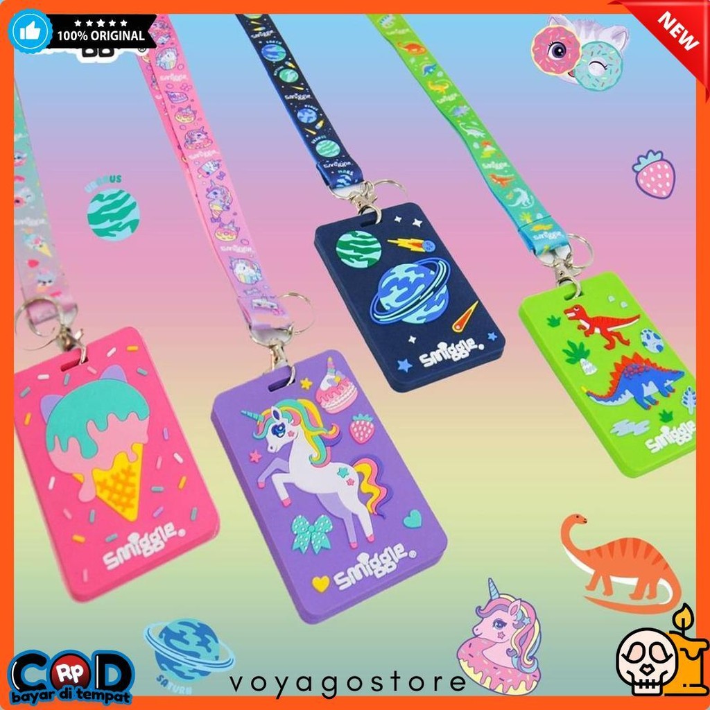 

Smiggle Bag Tag Card Holder Dengan Tali Lanyard Diskon