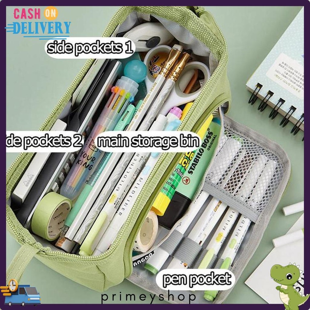 

[Cod] Angoo Super Large Capacity Pencil Case Kawaii Korean Pencil Cases Aesthetic Stationery Office Desk Storage Bag For Girls School Supplies Flash Sale! Diskon Hingga 70%