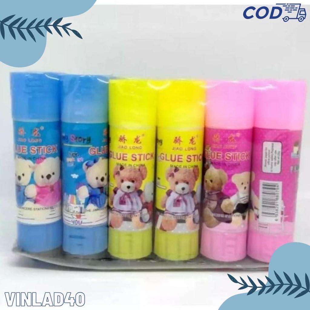 

(24Buah) Lem Stik 10Grm / Glu Stik Kertas Diskon Setengah Harga