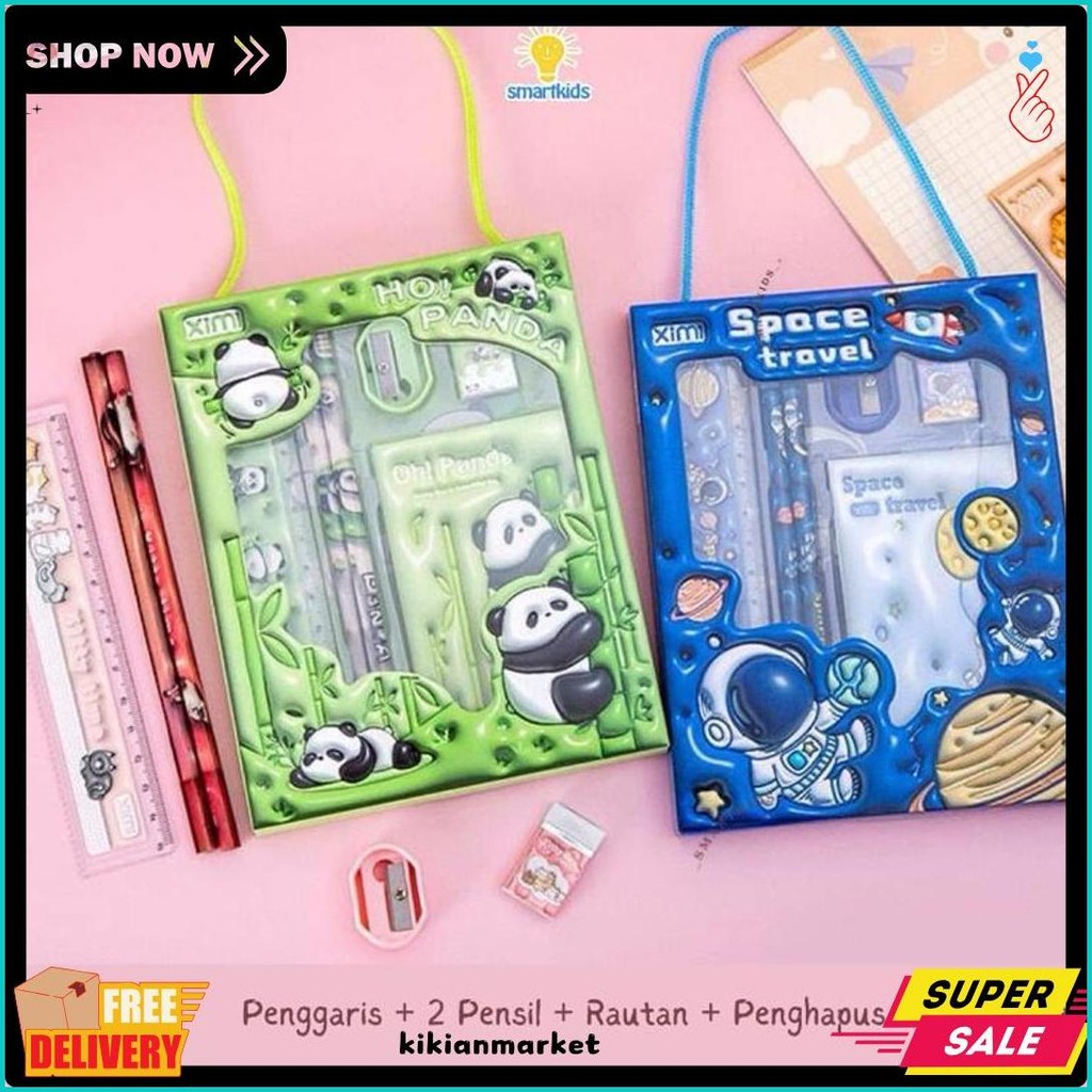 

Alat Tulis Set Paket Komplit 7 In 1 / Stationery Complete Lengkap / Kotak Pensil Anak / Souvenir Hadiah Kado / Sekolah Karakter Kartun Lucu Animal Hewan / Perlengkapan Tulis / Tempat Pensil Flash Sale! Diskon Hingga 70%