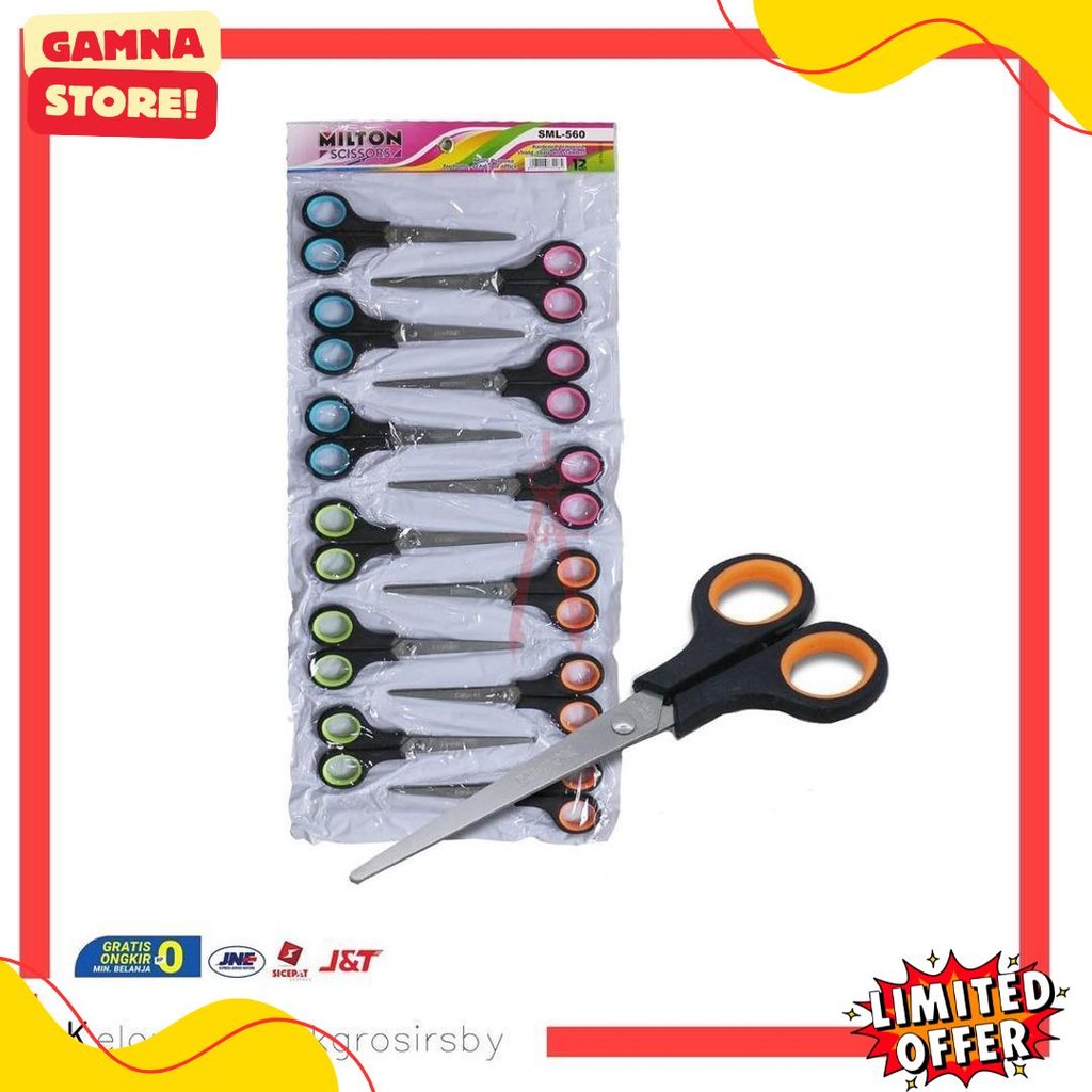 

Gunting (12Pcs) Renteng Milton Sml 560 Flash Sale! Diskon Hingga 70%