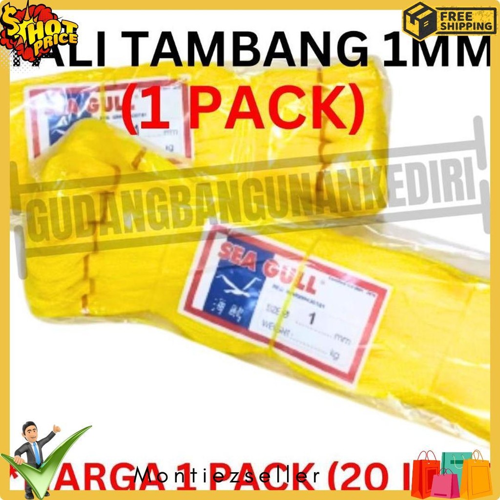 

[1 Pack] Tali Tambang 1Mm 1 Pack 20Pcs Ikat / Tali Tampar 1Mm / Tampar Plastik Buat Pasang Keramik / Benang Pondasi Rumah Seagull Sea Gull 20 Ikat 1 Pack 1Pack Diskon